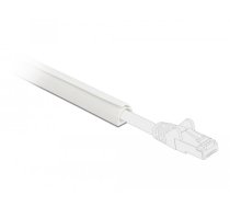 DeLOCK Cable Duct Mini self-closing self-adhesive 10 x 10 mm - length 1 m white, White, PVC, Adhesive tape, 10 mm, 1 pc(s)