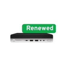 HP RENEW | Grade A | ProDesk 600 G4 Desktop Mini PC | Intel Core i3 | i3-8100T | 8 GB | SSD | 128 GB | Intel UHD Graphics 630 |