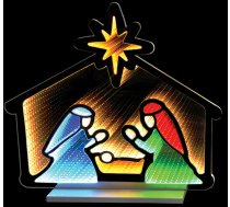 Ziemassvētku Rotājums Yermos Ld13 Led 3d Stajenka Kvēlojošs Dekorēšana Rotājums