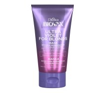 L'biotica_biovax Ultra Violet For Blonds Mask Intensīva Reģenerējošs Maska Tonująca Matiem Blond un sirmiem 150ml