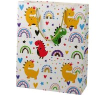 Leantoys Soma Dāvanu Krāsaini Dinozauri Varavīksne 32 Cm X 26 Cm X 10 Cm