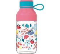 Quokka Quokka Ice Kids With Strap - Pudele ūdens Z Tritanu 430 Ml Ar Siksnu (flowers)