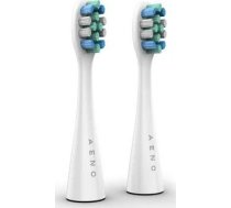 Uzgalis Aeno Aeno Replacement Toothbrush Heads, White, Dupont Bristles, 2pcs In Set (for Adb0007/adb0008)