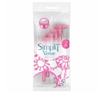 Gillette_simply Venus 2 Basic Vienreizējās Maszynki Skūšanās Sievietēm 5gab