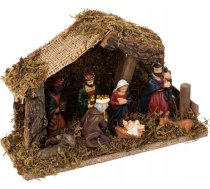 Ziemassvētku Rotājums Fééric Lights And Christmas Szopka Bożonarodzeniowa Ar apgaismojumu Led, 20 X 15 Cm