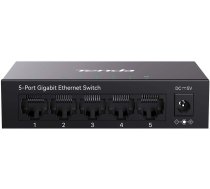 Tenda Teg1005m Savienojumi Tīkla Nie Pārvaldāmie L2 Gigabit Ethernet (10/100/1000) Melns