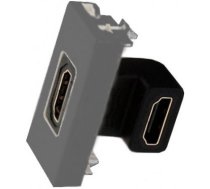Kontakt-simon Ligzda K45/2 Hdmi Pelēks Grafīta - K129b/14