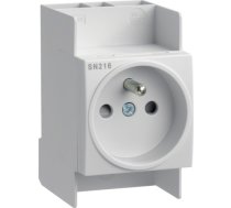 Hager Ligzda Moduļu 2p+z 10a 250v Uz Sliedes Sn216