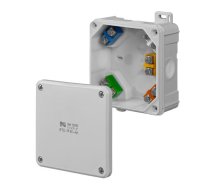 Elektro-plast Kārba Virsmas 2k 98 X 98 X 46mm 5 X 2,5mm2 Ip55/ip65 pelēka (0290-41)