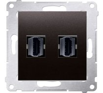 Kontakt-simon Ligzda Hdmi Simon 54 Dubults Antracīts (dghdmi2.01/48)
