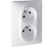 Legrand Valena Life Ligzda Dubults 2p+z Ar Slēģiem Krēmveida (753286)