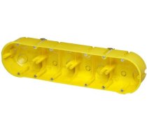 Elektro-plast Iebūvējama Kārba četrkārša 60mm dzeltens Ar Skrūvēm Pk-4x60 (0235-0n)