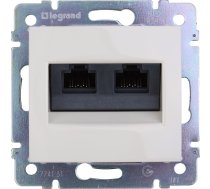 Legrand Valena Ligzda Telefona Krēmveida 2xrj45 5e Utp (774131)