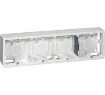 Legrand Mosaic Kārba Virsmas Vienvietīgs Horizontāls 10 Moduļi Balts (080284)