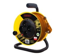 Elgotech Pagarinātājs Spoles 4-kontaktligzdas Z/u 25m /omy 3x1,5/ Mazais Spole (pzb1-40-25y)