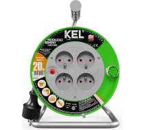 Kel Pagarinātājs Spoles Standard Line 25m H05vv-f 3x1,5 4xgs 16a Melns (w-97370)