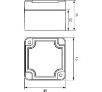 Elektro-plast Strong Kārba Hermētisks N/t 51x49x36mm Ip67 Php-116 Pelēks (62.116)