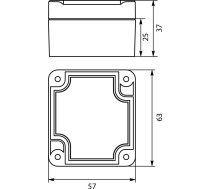 Elektro-plast Strong Kārba Hermētisks N/t 63x57x37mm Ip67 Php-117 Pelēks (62.117)