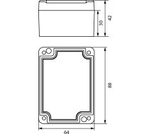 Elektro-plast Strong Kārba Hermētisks N/t 88x64x42mm Ip67 Php-56 Pelēks (62.56)