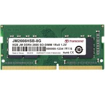Atmiņa Portatīvajam Datoram Transcend Jetram, Sodimm, Ddr4, 8 Gb, 2400 Mhz, Cl19 (jm2666hsb-8g)