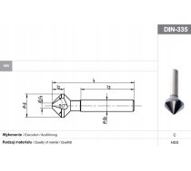 Fanar POGLEBIACZ DIN 335-C 90"*30 HSS