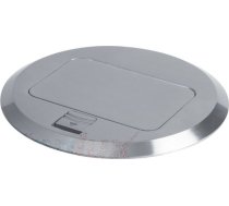 Kanlux Kārba Grīdas Pop-up Apaļa Metāla 1+1/2 ligzdas M45 / Aluminium Biuro+ 28311