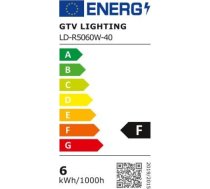 Gtv Avots Gaismas Led, R50, 6w, 500lm, 4000k, E14, Ac175-250v, 50-60hz, Ra>80, Pf>0,5, 120st., 52ma Ld-r5060w-40