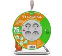 Plastrol Pagarinātājs Spoles Standard Line 25m H05vv-f 3x1,5 4xgs 16a Oranžs (w-98948)
