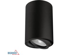 Lampa Griestu Bemko Gaismeklis Griestu Punktu Ulter Regulējams Fi70 Gu10 Max.1x50w Melna C23-dlu-ar-gu10-150-bl