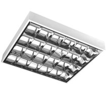 Lampa Griestu Gtv Gaismeklis Griestu Rastrowa G-tech Led G13 4x60 T8 Led-j Ip20 Balta Gt-le060jn-01