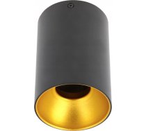 Lampa Griestu Gtv Gaismeklis Griestu Tensa,alum.,96x140,ip20,gu10,apaļa,melna