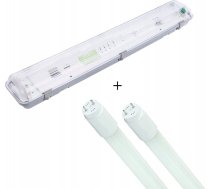 Volteno Gaismeklis Hermētisks Caurules Led pelēka Ip65 Abs + Ps 66,1x11,2x8,3cm Vo2814