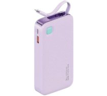 Ups Usams Usams Powerbank Ze Zwijanym Kablem Retractable Lightning 10000 Mah Pd 20w Fast Charge Xy Series Violets/purple 10kcd22503 (us-cd225)