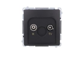 Televizors Kontakt-simon Simon Basic Ligzda Antenas R-tv Caurlaidība 10 Db (Modulis), 1x Ieiešana: 5862 Mhz Melns Bmzap10/1.01/49