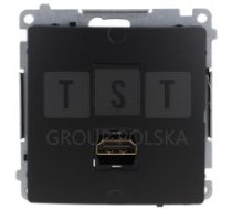 Bmghdmi.01/49 Simon Basic Ligzda Hdmi Vienvietīgs (Modulis) Melns Bmghdmi.01/49