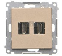 Tghdmi2.01/114 Simon 55 Ligzda Hdmi Dubults (Modulis) Gaiši Pelēks Mat Tghdmi2.01/114