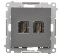 Tghdmi2.01/116 Simon 55 Ligzda Hdmi Dubults (Modulis) Grafīta Krāsa Mat Tghdmi2.01/116