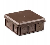 Kārba Sienas 90x37x90mm Ip55 Z Dławnicami Ar Skrūvi Brūna Nsw90x90 35418715