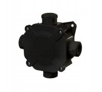Kārba Virsmas Hermētisks 75x75x33 Ar Ieliktni 5x4/ip67/pg16 Melns 0298-09