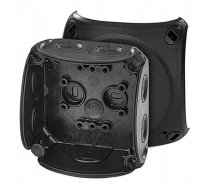 Hensel Kārba Atzarojuma 84x84x55mm Without Clamps With Membrane Glands Ip66 Black Dk 0100 Bz 62000465