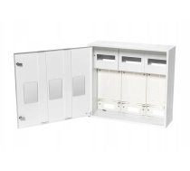 Sadales Skapis Virsmas 3-skaitītāja 3-fāžu 24 moduļi Ip30 Tērauda Ru-3-3l-24 Z/o