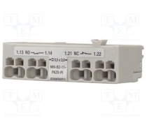 Modulis Kontaktu Pomocniczych Do Pkz, 1no/1nc, Priekšējais, Push-in Nhi-b2-11-pkz0-pi Ep-401016