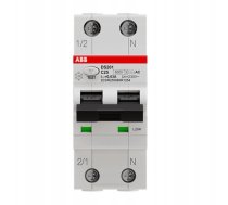 Abb Slēdzis Slēdzis Atlikušās-pārstrāvas 1p+n Tips C 25a 6ka 30ma Ac Tūlītējais Ds201 C25 Ac30 2csr255080r1254