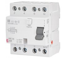 Slēdzis Diferenciālstrāvas 4p 63a 0,03a Tips A 6ka Efi6-p4 A 63/0.03 002061663