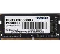 Atmiņa Portatīvajam Datoram Patriot Signature, Sodimm, Ddr4, 8 Gb, 2666 Mhz, Cl19 (psd48g266681s)
