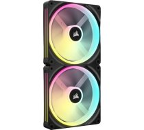 Ventilators Corsair Icue Link Qx140 Rgb Melns 2-pack (co-9051004-ww)