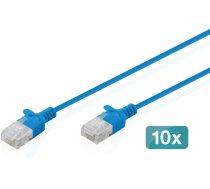 Digitus CAT6 U/UTP SLIM PA 10X15M BLUE