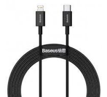 Kabelis Baseus CABLE LIGHTNING TO USB-C 2M/BLACK CATLYS-C01