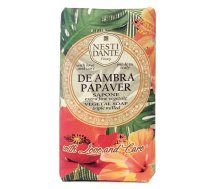 Nesti Dante_de Ambra Papaver Sapone Dabīgās Ziepes Tualetes Sarkans Mak 250g