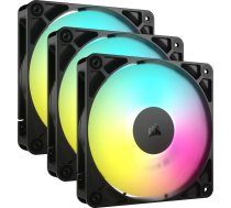 Ventilators Corsair Rs120 Pwm Argb Melns 3-pack (co-9050180-ww)